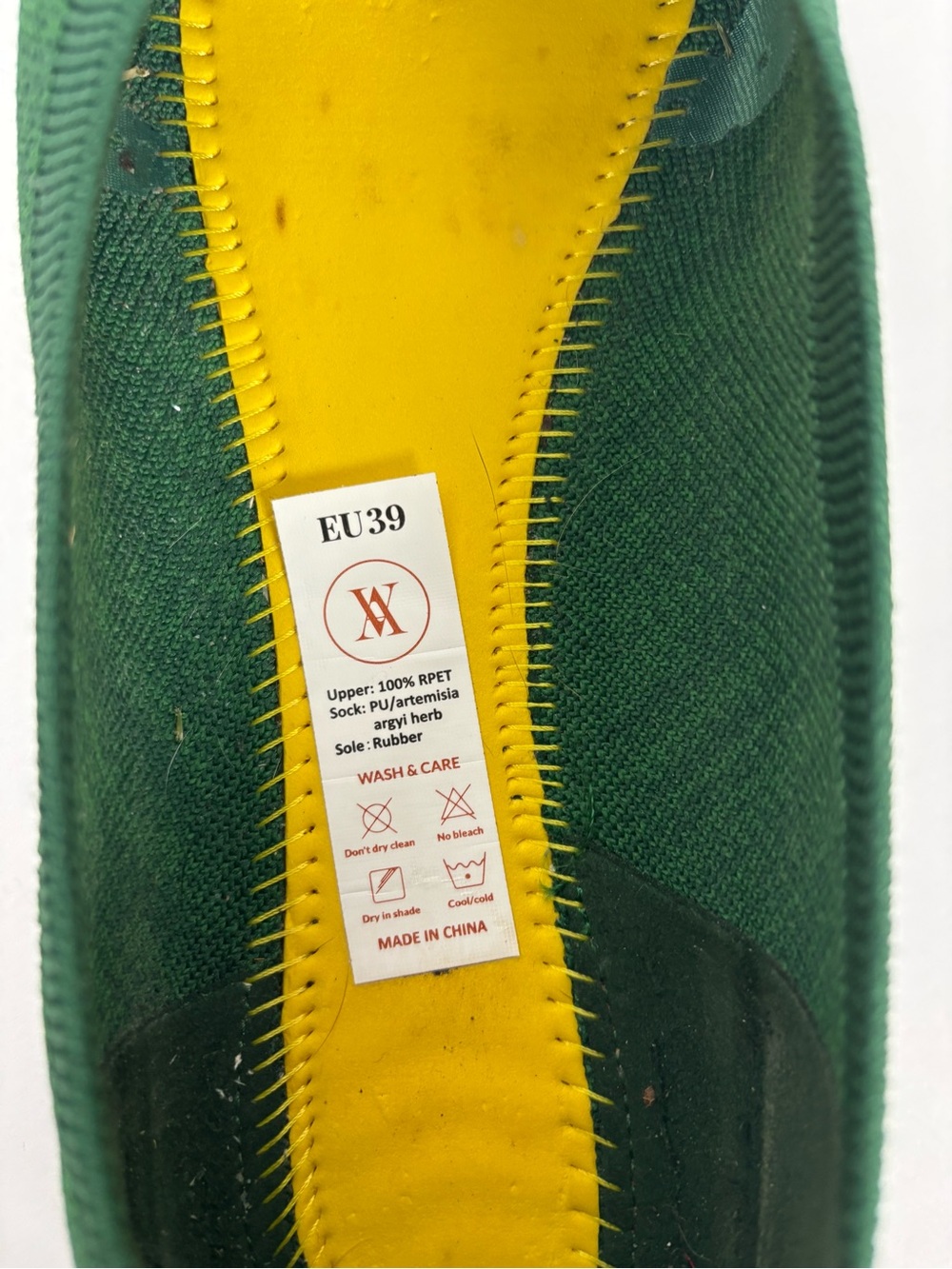 Vivaia Dark Green Breathable Washable Comfy Slip on Round Toe Ballet Flats - Picture 3 of 9